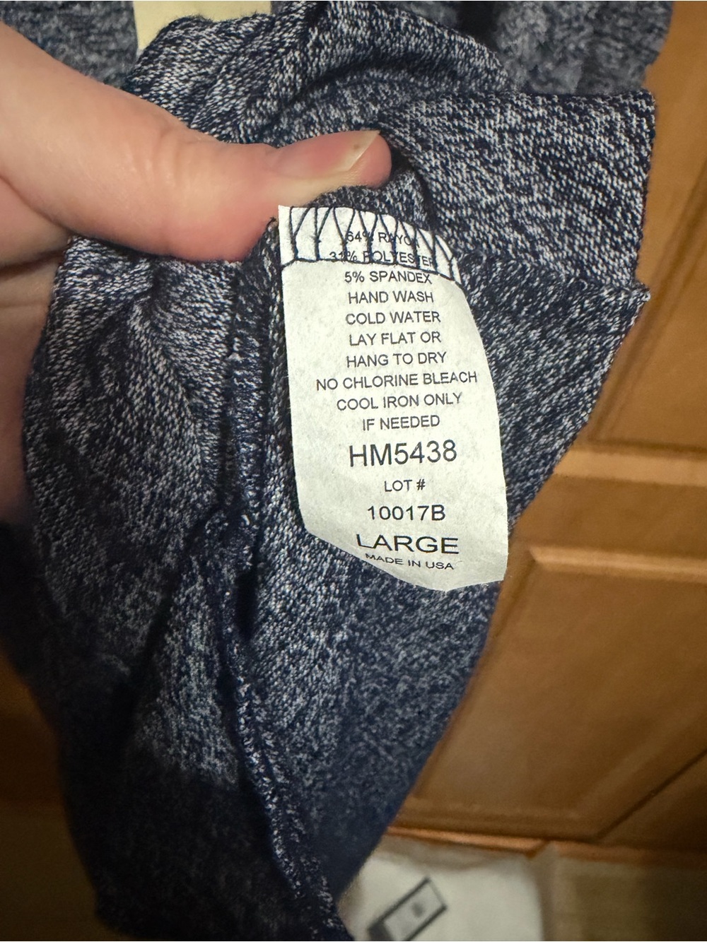 Elan Heathered Navy Cold-Shoulder Swing Dress Size Large - Picture 4 of 5
